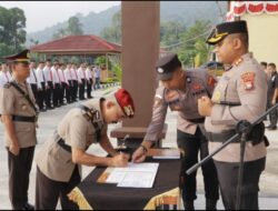 Sertijab Kasat Reskrim, Kapolres Anambas Tekankan Profesionalisme dan Respons Cepat