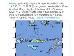 Gempa M7,0 Guncang Nagekeo NTT Subuh, Getaran Terasa hingga Bali dan Makassar