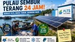 Dulu Listrik Cuma 5 Jam, Kini Pulau Sembur Batam Terang 24 Jam Berkat PLTS