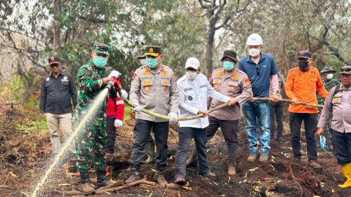 Karhutla Riau Makin Mengkhawatirkan, Kapolda dan Pangdam Turun Langsung Padamkan Api di Kerumutan