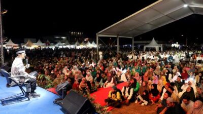 Tanjung Piayu Bergema! Ribuan Warga Batam Hadiri Maulid Nabi Bersama Ustaz Wijayanto