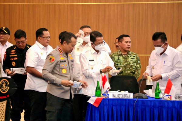 Amsakar Saksikan Pemusnahan 1,3 Ton Ketamine di Batam, Ini Pesannya untuk Jaringan Narkoba