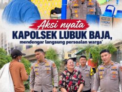 Sosok Kapolsek Lubuk Baja : AKP Cindo Tak Hanya Patroli, Turun Langsung Menyambangi Warga dengan Aksi Nyata