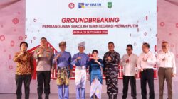Groundbreaking Sekolah Terintegrasi Merah Putih di Galang Berjalan Aman