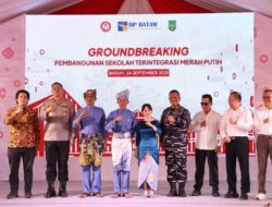 Groundbreaking Sekolah Terintegrasi Merah Putih di Galang Berjalan Aman