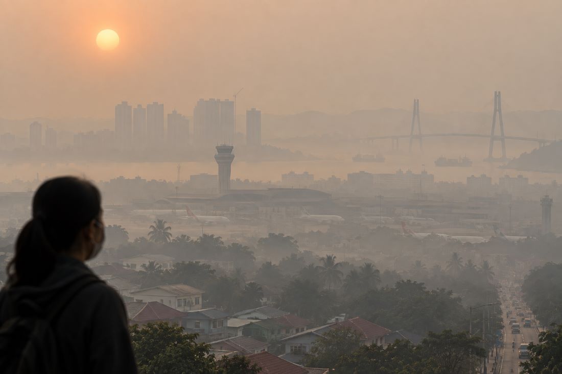 Kabut Asap Selimuti Batam, PM2.5 Capai 82,9 µg/m³, Warga Diminta Waspada