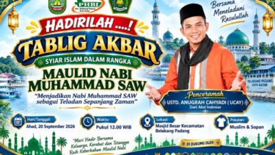 Jangan Lewatkan! Ustaz Ucay Bakal Isi Tablig Akbar Maulid Nabi di Belakang Padang