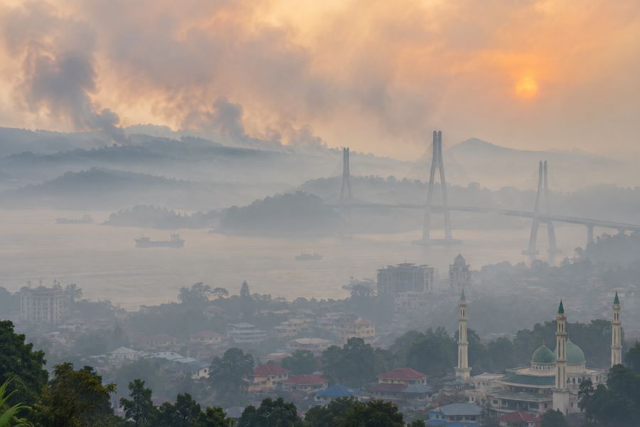 Kabut Asap Kalimantan Kirimannya Sampai Kepri, BMKG: Bisa Bertahan Beberapa Hari