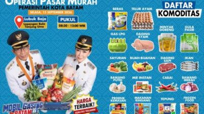 Mulai Hari Ini! Operasi Pasar Murah Batam Hadir di 6 Titik, Cek Lokasi dan Barang yang Dijual