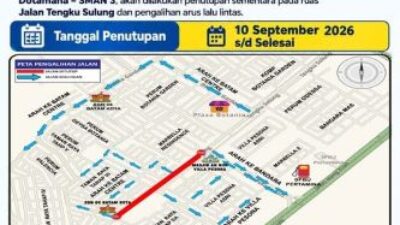 Ada Proyek Jalan, Ruas Tengku Sulung Batam Ditutup Mulai 10 September, Ini Pengalihan Lalu Lintasnya