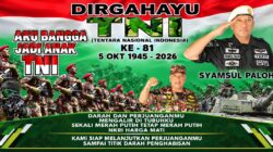 HUT ke-81 TNI, Syamsul Paloh Tekankan Kekuatan TNI Bersama Rakyat