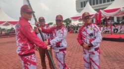 ​Lepas Atlet Cabor Porprov Kepri VI di Dompak, Pangkogabwilhan I Tekankan Semangat dan Kerja Sama Tim  ​
