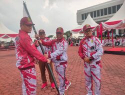 ​Lepas Atlet Cabor Porprov Kepri VI di Dompak, Pangkogabwilhan I Tekankan Semangat dan Kerja Sama Tim  ​