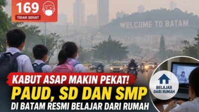 Kabut Asap Makin Pekat! PAUD, SD dan SMP di Batam Resmi Belajar dari Rumah