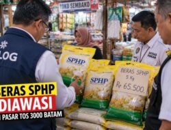 Bulog dan Satgas Pangan Sidak Pasar Tos 3000 Batam, Harga Beras SPHP Dipantau Ketat