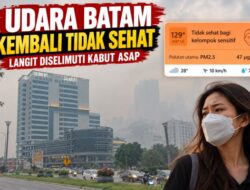 Batam Kembali Diselimuti Kabut Asap, Kualitas Udara Pagi Ini Masuk Zona Tidak Sehat