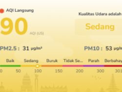 Udara Batam Makin Membaik Pagi Ini, AQI Turun dari 106 ke 90, Ini Data Terbarunya