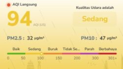 Kualitas Udara Batam Membaik Pagi Ini, AQI Turun ke 94, tetapi PM2.5 Masih di Atas Batas WHO